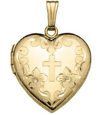 14 Karat Yellow Gold Filled Locket on an 18 